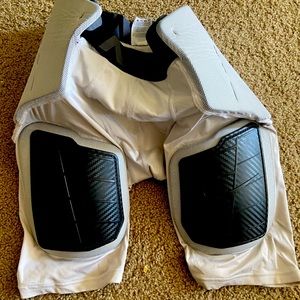 Nike Pro Hyperstrong Men's Girdle Shorts Size Large  White Compression Padded